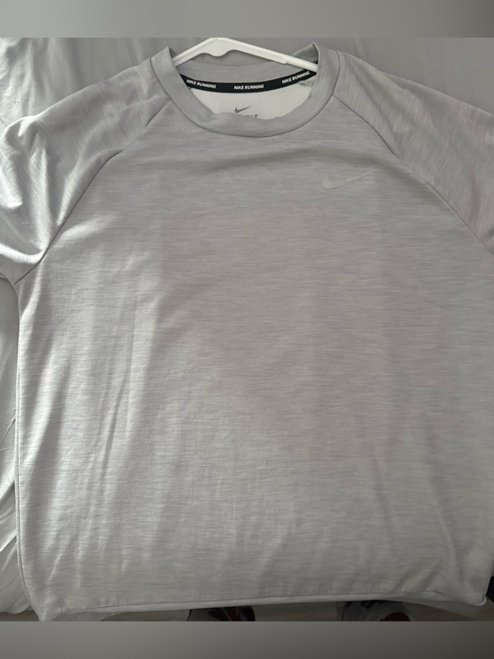 Nike woman’s Light Gray Running Tee